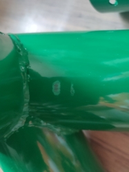 Rohový spoj houpačkový - kulatina 100mm zelený
