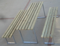 Monkey's lavička bez opěradla - s kovovou konstrukcí Monkey's lavička bez opěradla - s kovovou konstrukcí