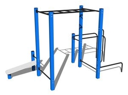 Street workoutová sestava WS024BD - modrá