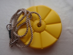 Houpačkový disk květinka žlutý LUX