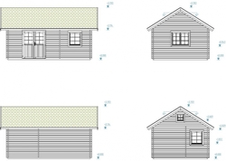 ZAHRADNÍ DOMEK Sandra 29,9 m2 (605x410cm) tl. 44mm