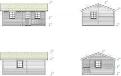 ZAHRADNÍ DOMEK Sandra 21,5 + 3,7 m2 (620x470cm) tl. 70mm