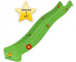 SKLUZAVKA Monkey´s Home s přípojkou na vodu světle zelená 2,90 m 7 let záruka + dárek .