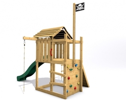 Dětské hřiště Monkey´s Home Malý pirát JOE se zelenou skluzavkou .