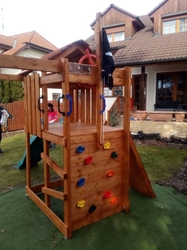 Dětské hřiště Monkey´s Home Malý pirát JOE se zelenou skluzavkou .