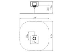 Basketbalový koš nízký BK001K - celokovový