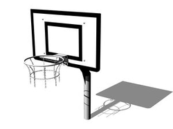 Basketbalový koš nízký BK001K - celokovový