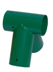 Rohový spoj houpačkový - kulatina 100mm zelený