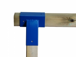Rohový spoj pro hranol 90x90mm modrý