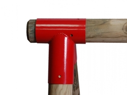 Kovový houpačkový rohový spoj - kulatina 100mm