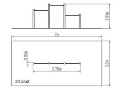 Trojhrazda HR301KW - hnědá (v.p. 1,5 m)