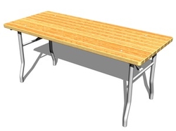 Stůl MILA pro děti LA304D-W (skládací)