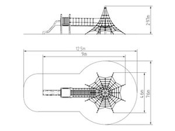 Lanová pyramida s věží PY831D (v.p. 1,0 m)