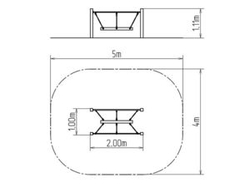 Lanová lávka LL101KW - hnědá (v.p. 1 m)