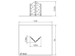 Lezecká stěna LS202KR - červená (oboustranná)