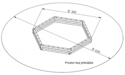 Monkey's pískoviště BIG šestihrané 3m Monkey's pískoviště BIG šestihrané 3m