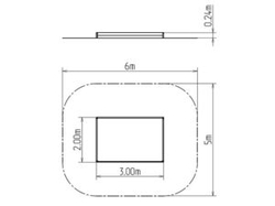 Pískoviště 3x2 m PI320KS - stříbrná