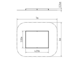 Pískoviště 4x3 m PI430KS - stříbrná