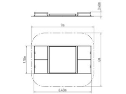 Pískoviště s posuvným krytem 3x3 m PK330KS - stříbrná