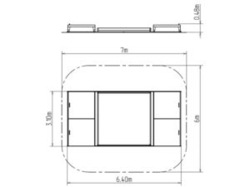 Pískoviště s posuvným krytem 3x3 m PK330D