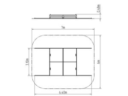 Pískoviště s posuvným krytem 3x3 m PK330KS - stříbrná