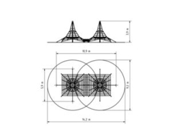 Lanová dvojpyramida PY144K (v.p. 1 m)