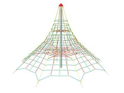 Lanová pyramida PY855K (v.p. 1,5 m, s 8-mi napínacími zámky)