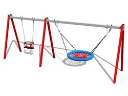 Řetězová dvojhoupačka RH6222KR - červená (v.p. 1 m)