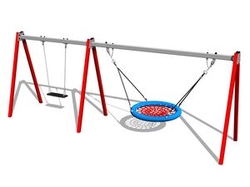 Řetězová dvojhoupačka RH6221KR - červená (v.p. 1,0 m)