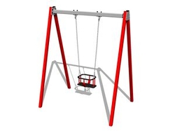 Řetězová houpačka RH6112KR - červená (v.p. 1,5 m)