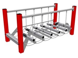 Řetězová lávka RL102KR - červená (v.p. 1 m)