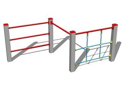 Šplhací sestava SS313KS - stříbrná