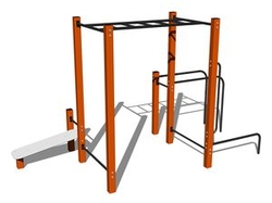 Street workoutová sestava WS024OD - oranžová