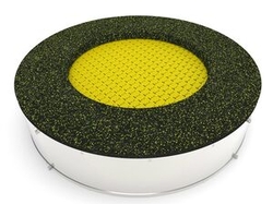 Trampolína do země TR-K170-YZ - žlutá