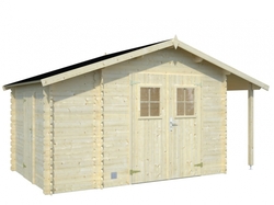 Zahradní domek EKO-LINE Meribel 5,1 + 1,5 m2 404 x 230 cm tl. 19 mm