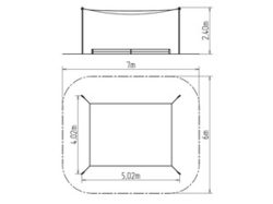 Zastínění pískoviště posuvné 4x3 m ZP431