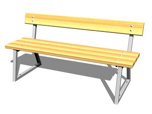 Lavička LA118KZnD (mobilní)