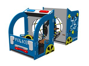Průlezka - Policejní auto PP101K - celokovový