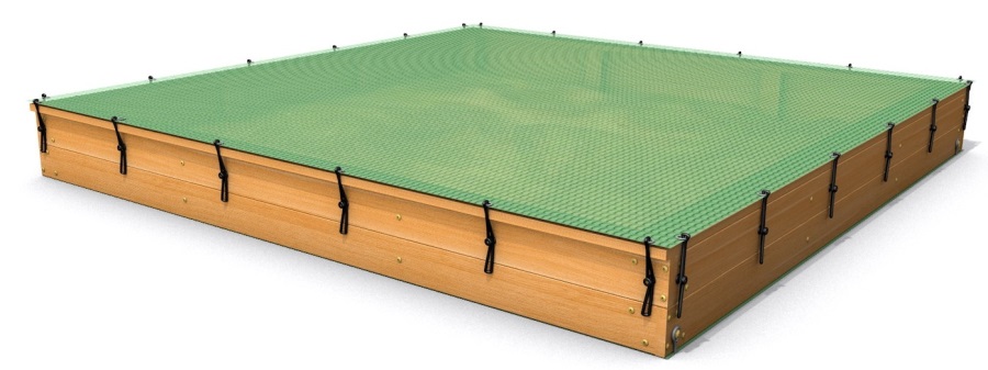 Monkey pískoviště SMALL 2,5x2,5m z akátu PSSA250