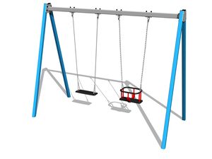 Řetězová dvojhoupačka RH6212KB - modrá (v.p. 1,5 m)