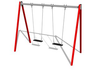 Řetězová dvojhoupačka RH6211KR - červená (v.p. 1,5 m)