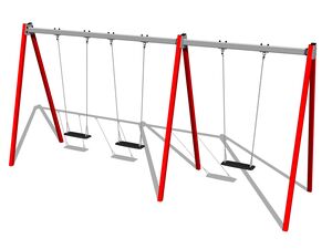 Řetězová trojhoupačka RH6311KR - červená (v.p. 1,5 m)