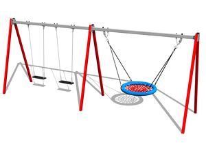 Řetězová trojhoupačka RH6321KR - červená (v.p. 1,5 m)