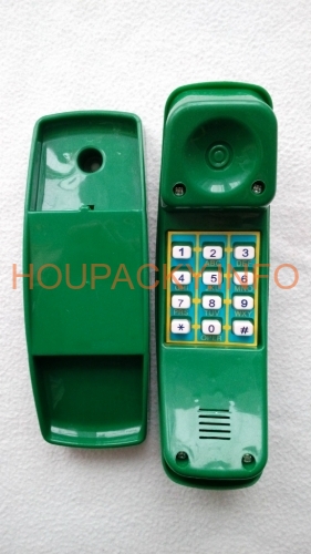 Telefon plastový zelený