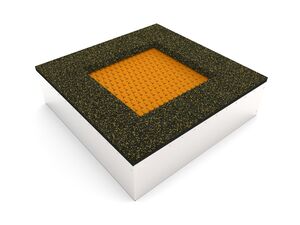 Trampolína do země TR-C140-OZ - oranžová