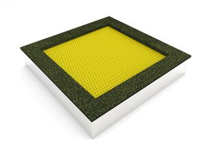 Trampolína do země TR-C240-YZ - žlutá