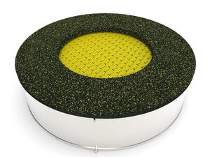 Trampolína do země TR-K145-YZ - žlutá