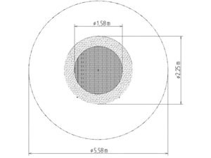 Trampolína do země TR-K220-BZ - modrá