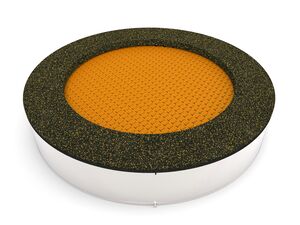 Trampolína do země TR-K220-OZ - oranžová