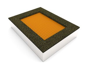 Trampolína do země TR-O210-OZ - oranžová
